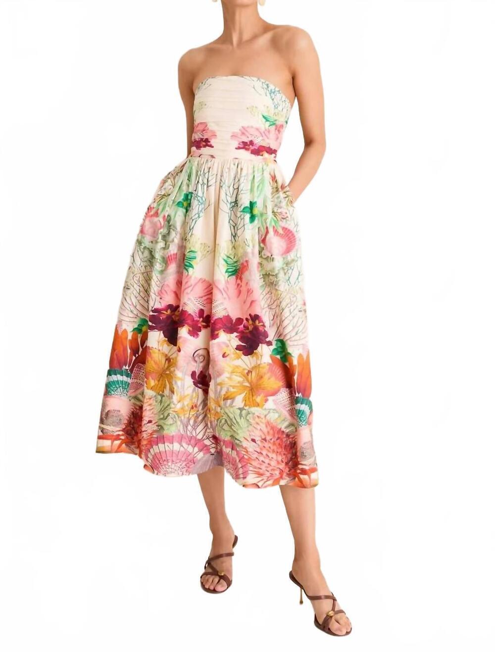 NEW CAROLINA K mana dress in sea elements